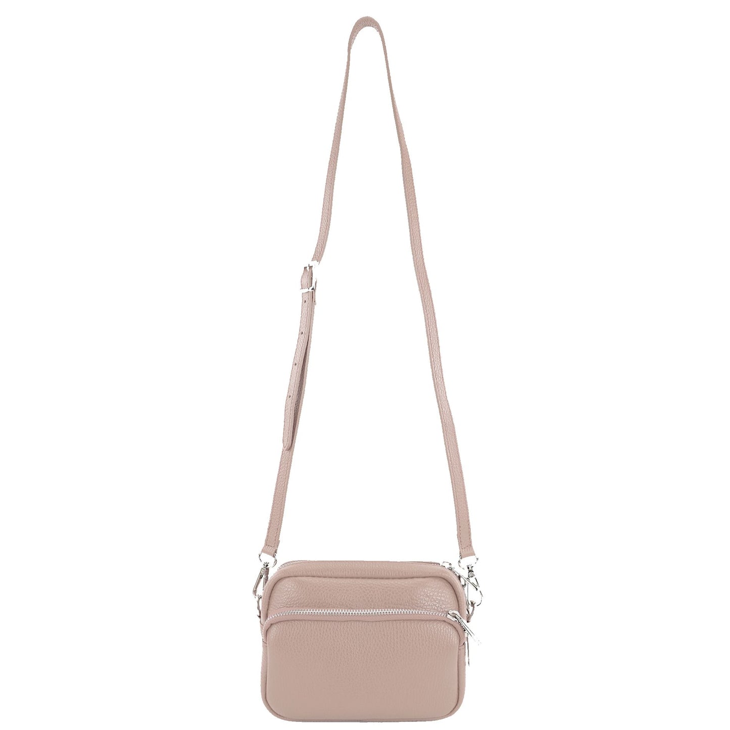 modamoda de - T231 - ital. Umhängetasche Klein Small aus Leder