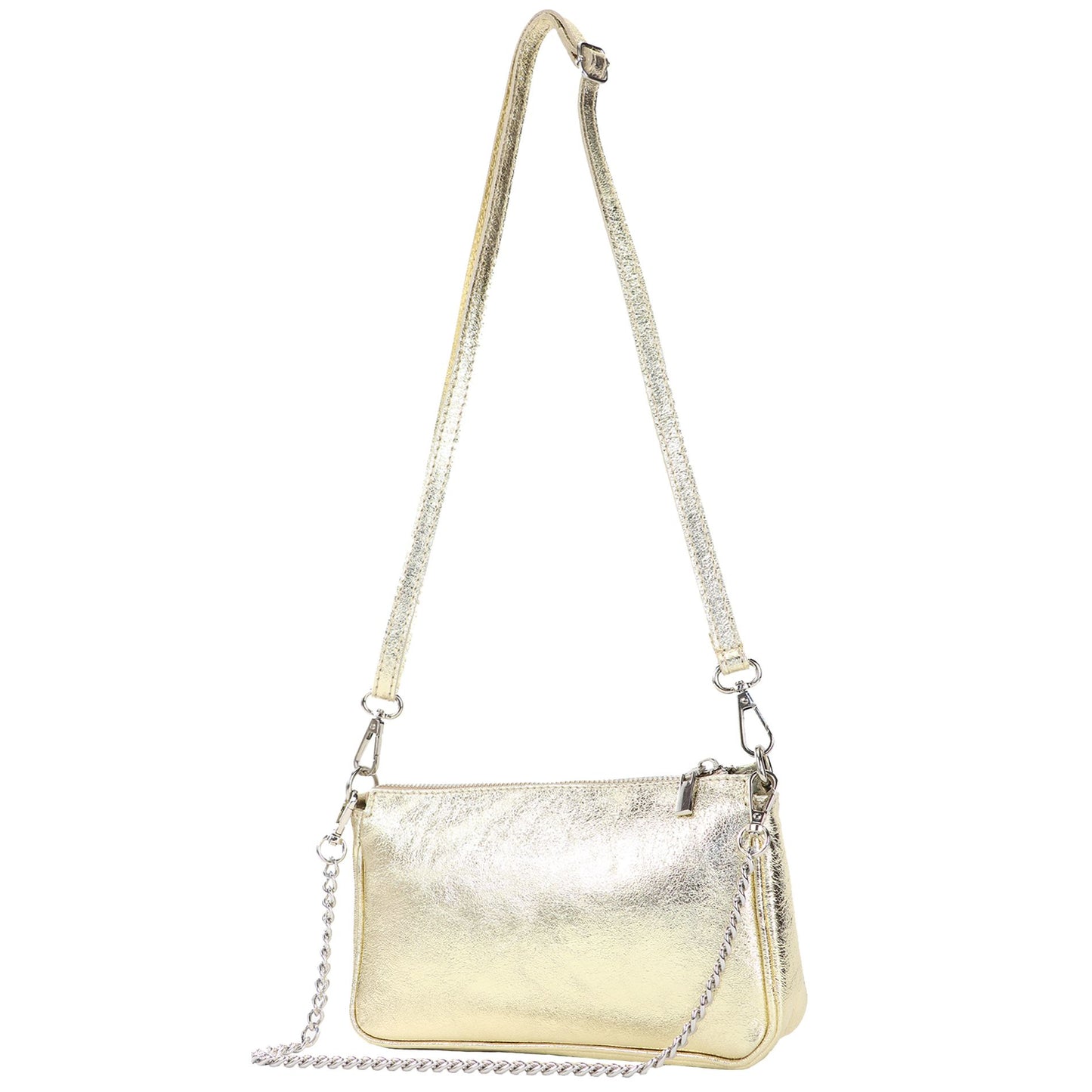 modamoda de - T237 - Umhängetasche Klein Small aus ital. Leder
