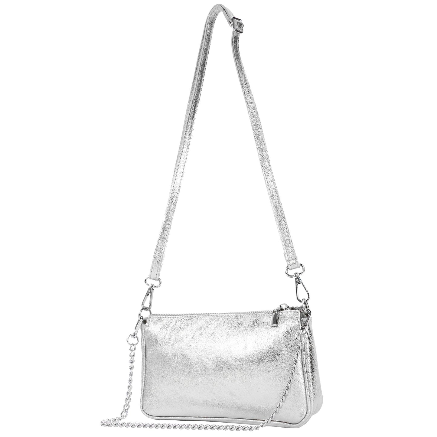 modamoda de - T237 - Umhängetasche Klein Small aus ital. Leder