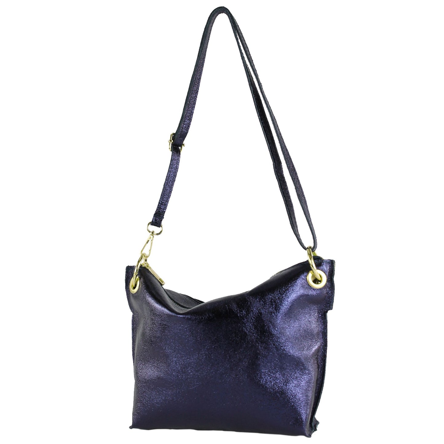 modamoda de - T243 - ital. Umhängetasche Klein Small aus Leder