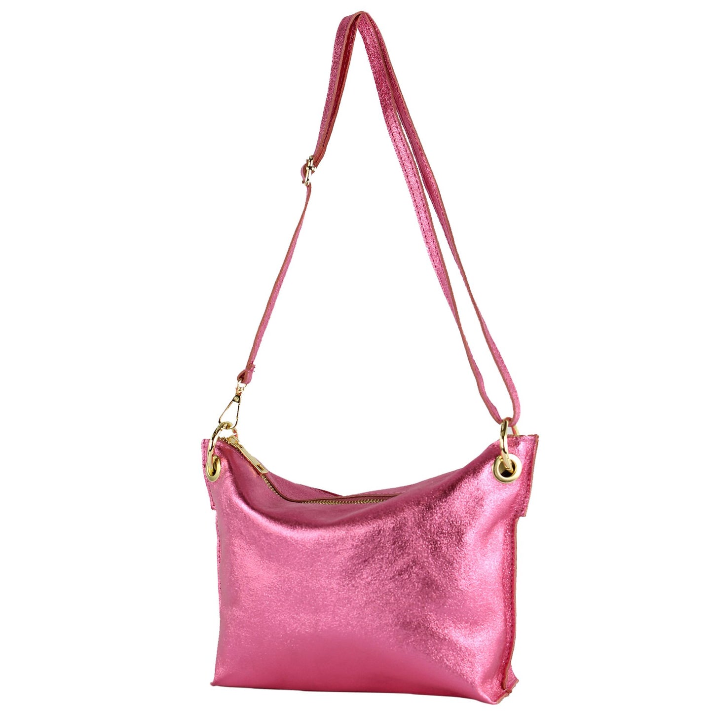 modamoda de - T243 - ital. Umhängetasche Klein Small aus Leder