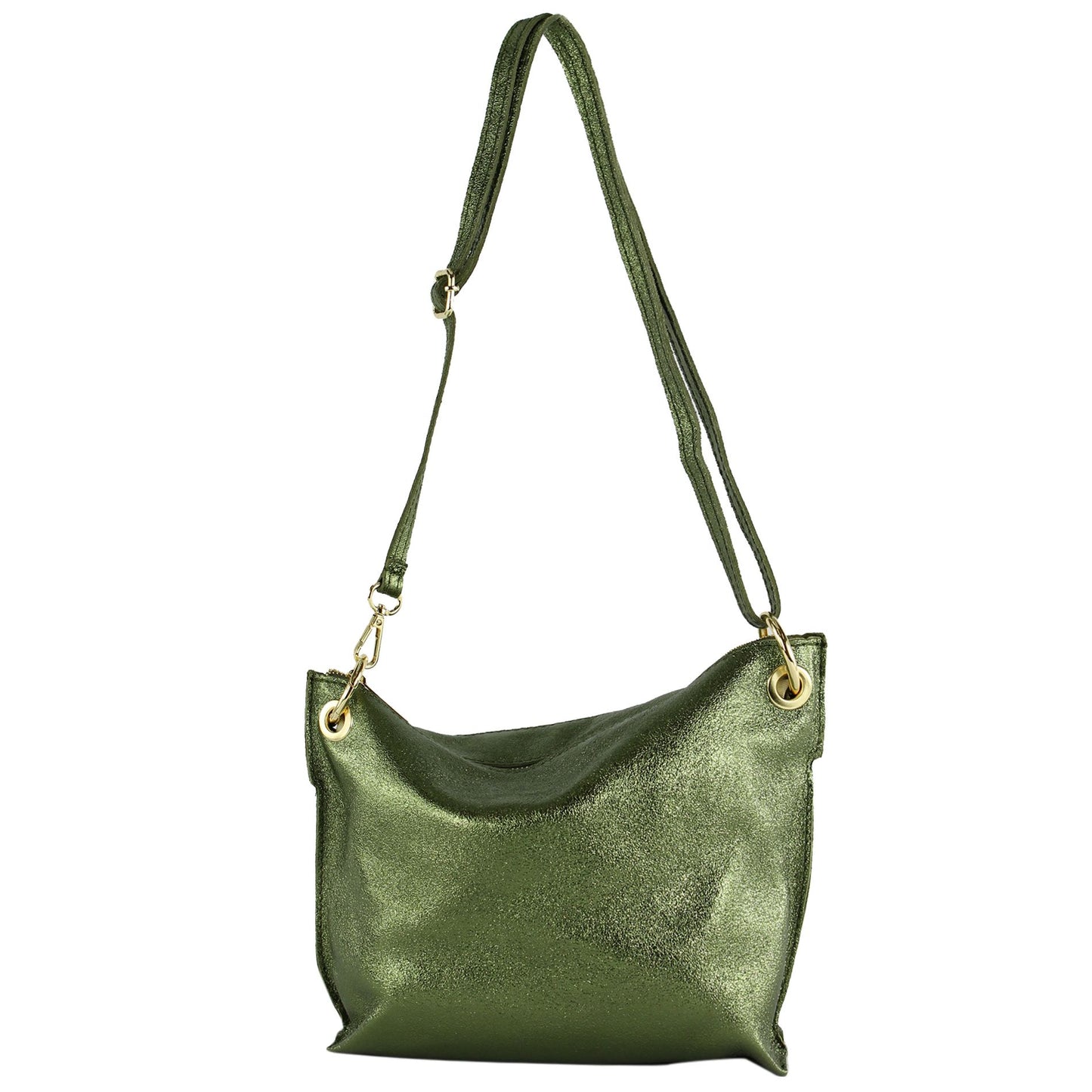 modamoda de - T243 - ital. Umhängetasche Klein Small aus Leder