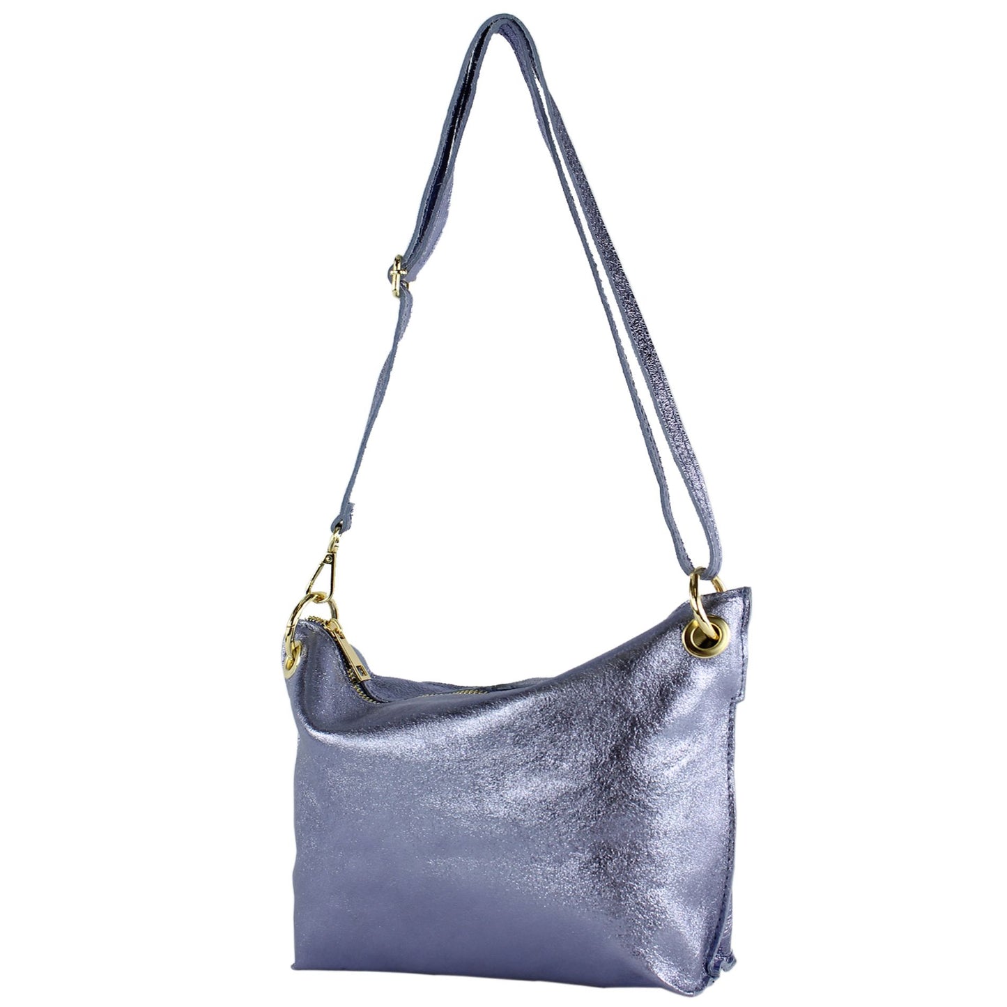 modamoda de - T243 - ital. Umhängetasche Klein Small aus Leder