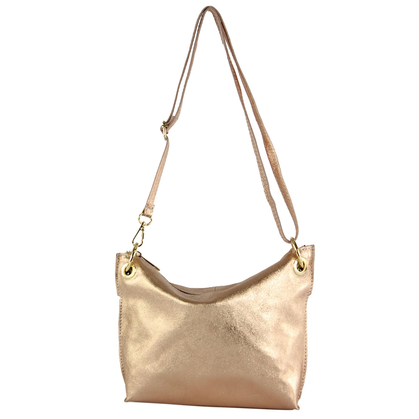 modamoda de - T243 - ital. Umhängetasche Klein Small aus Leder