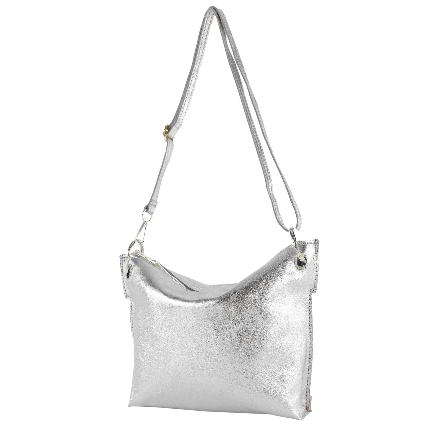 modamoda de - T243 - ital. Umhängetasche Klein Small aus Leder