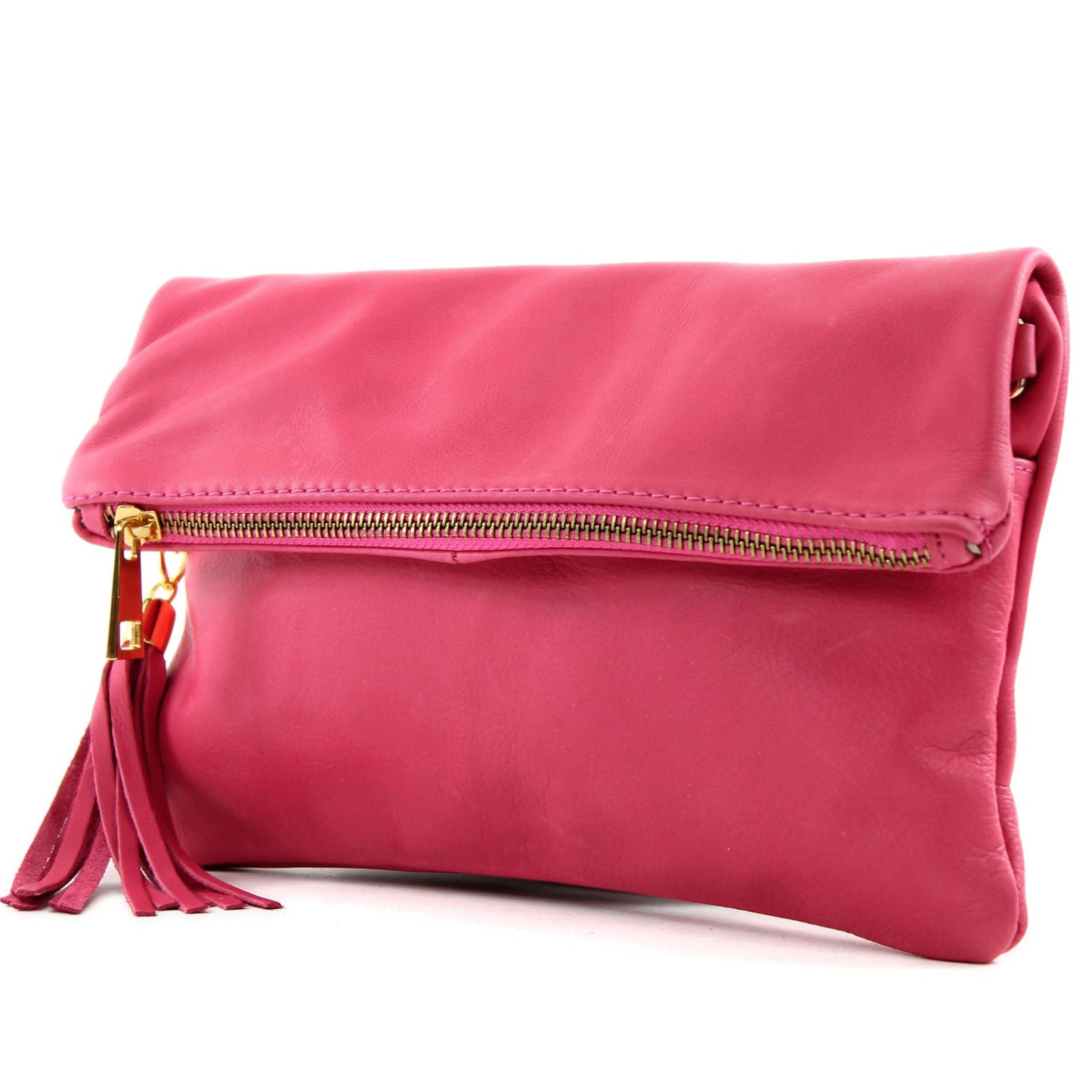 modamoda de - T54 - ital Kleine Clutch aus Nappaleder