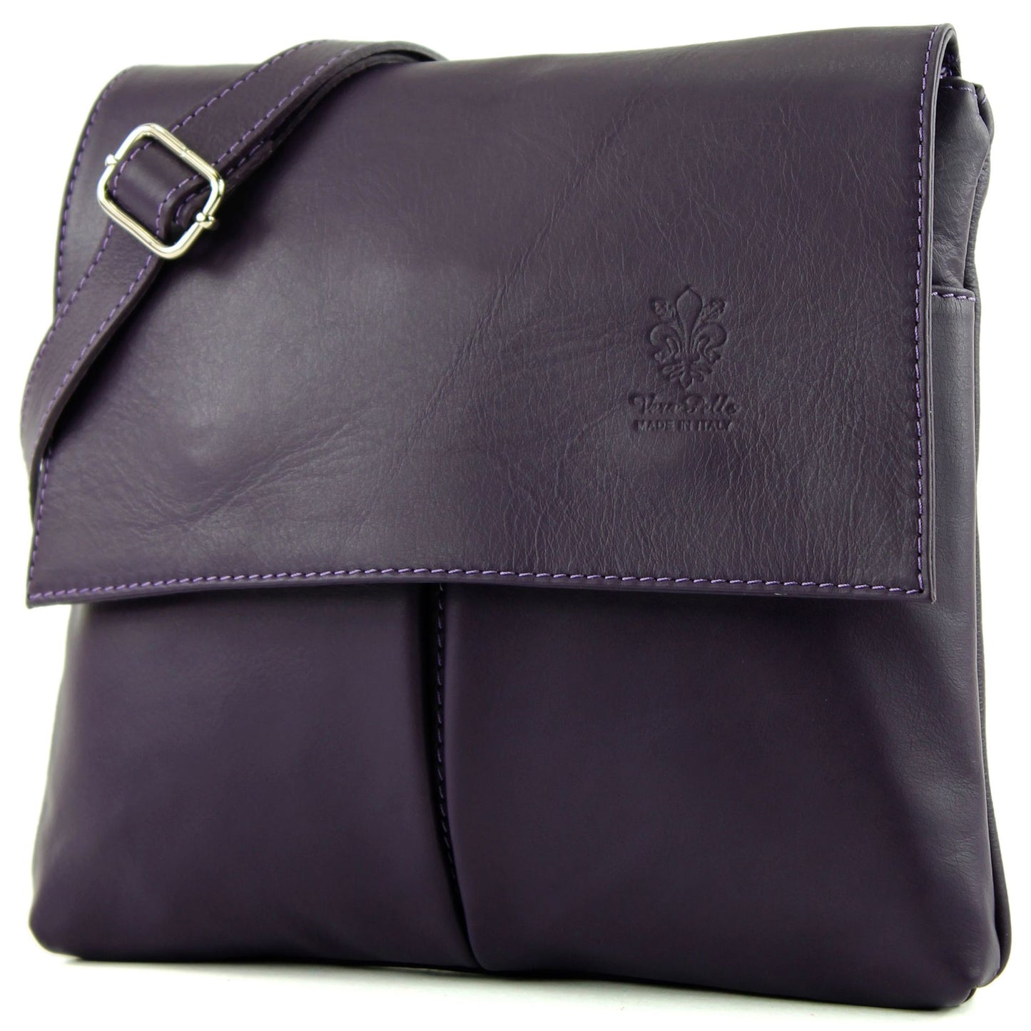 modamoda de T63 Damen Nappaleder Umhängetasche Schultertasche handmade in Italy
