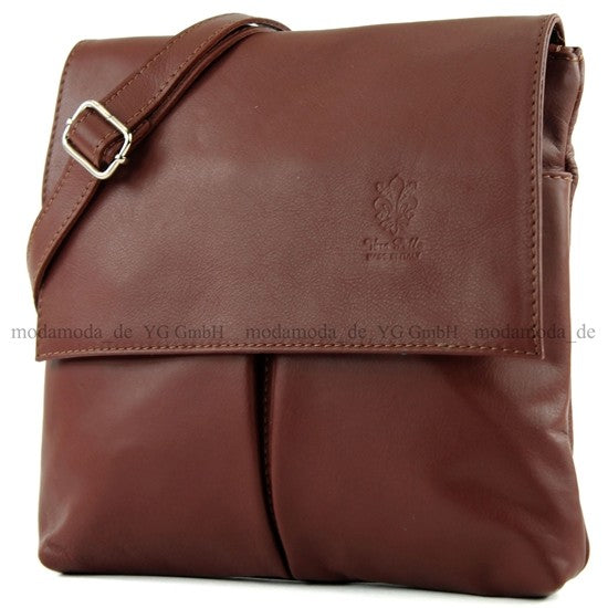 modamoda de T63 Damen Nappaleder Umhängetasche Schultertasche handmade in Italy