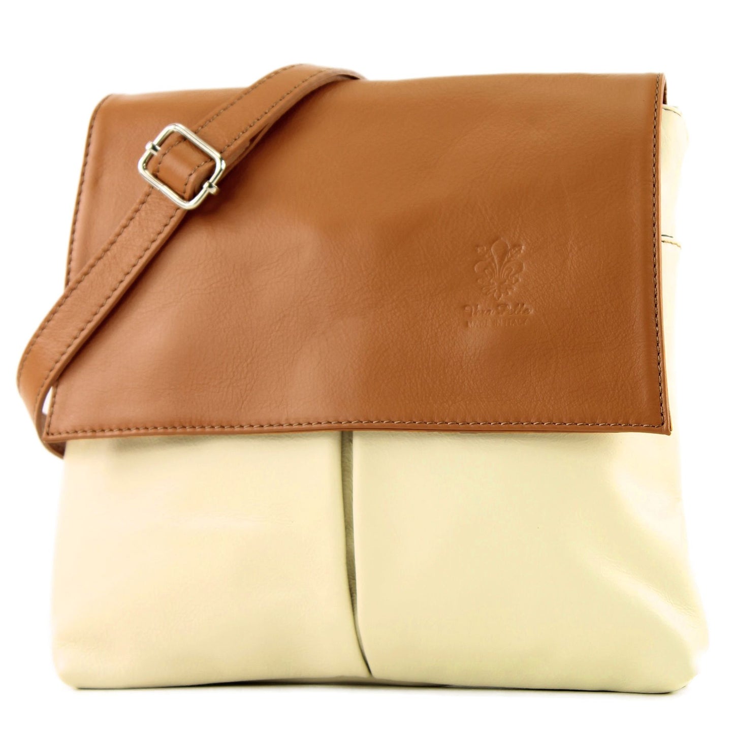 modamoda de T63 Damen Nappaleder Umhängetasche Schultertasche handmade in Italy