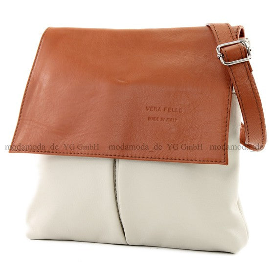 modamoda de T63 Damen Nappaleder Umhängetasche Schultertasche handmade in Italy