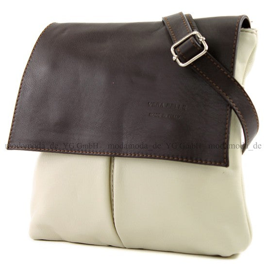 modamoda de T63 Damen Nappaleder Umhängetasche Schultertasche handmade in Italy