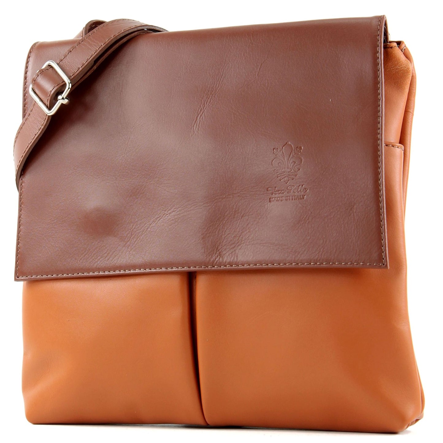 modamoda de T63 Damen Nappaleder Umhängetasche Schultertasche handmade in Italy
