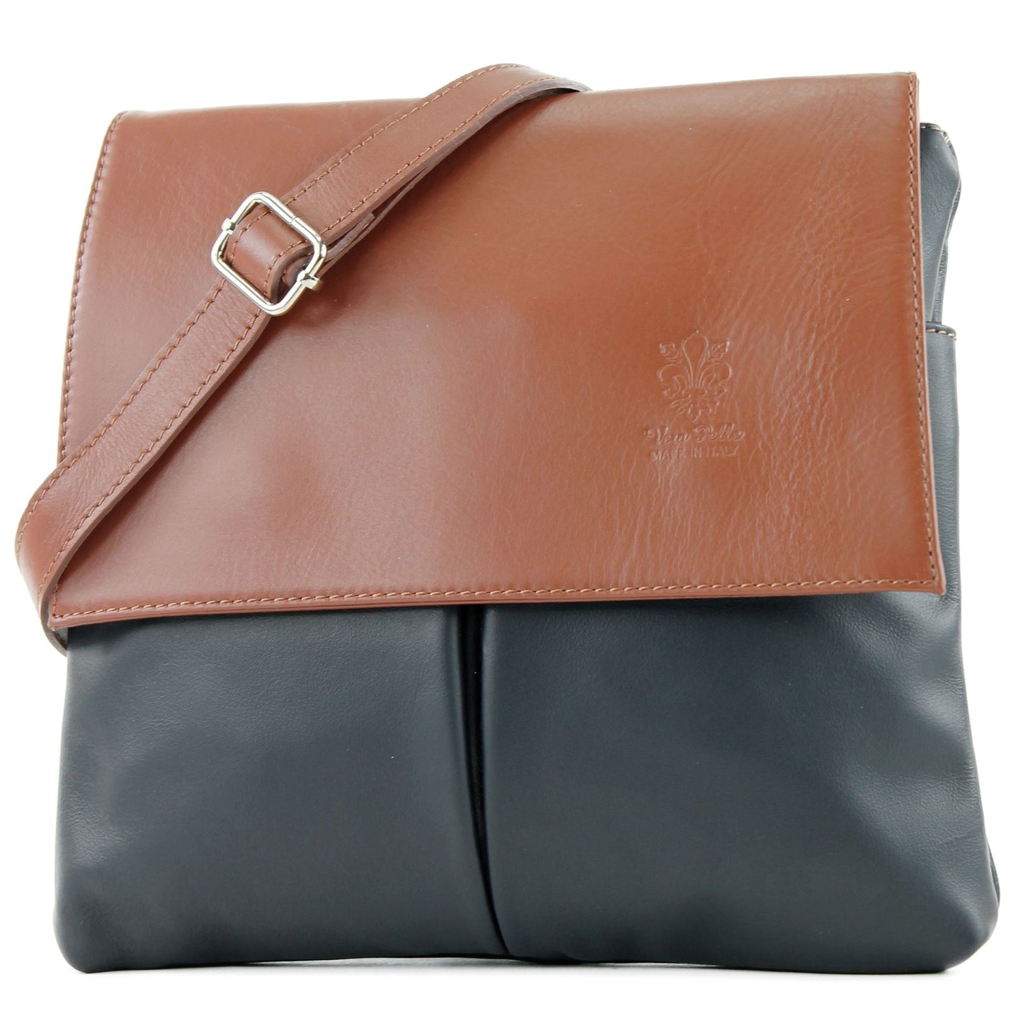 modamoda de T63 Damen Nappaleder Umhängetasche Schultertasche handmade in Italy