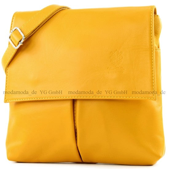 modamoda de T63 Damen Nappaleder Umhängetasche Schultertasche handmade in Italy