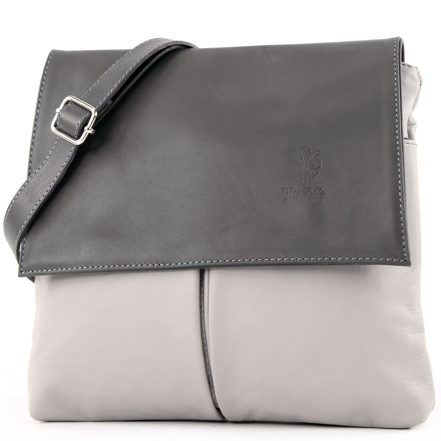 modamoda de T63 Damen Nappaleder Umhängetasche Schultertasche handmade in Italy