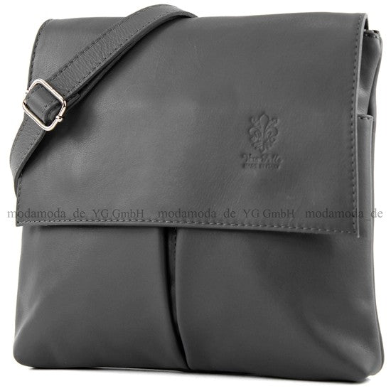 modamoda de T63 Damen Nappaleder Umhängetasche Schultertasche handmade in Italy