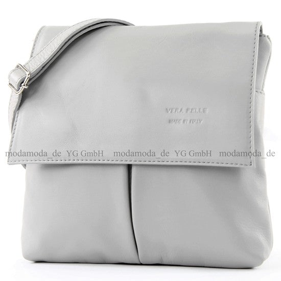 modamoda de T63 Damen Nappaleder Umhängetasche Schultertasche handmade in Italy