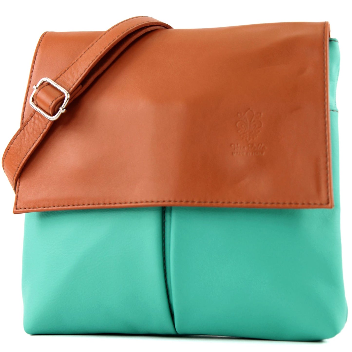 modamoda de T63 Damen Nappaleder Umhängetasche Schultertasche handmade in Italy