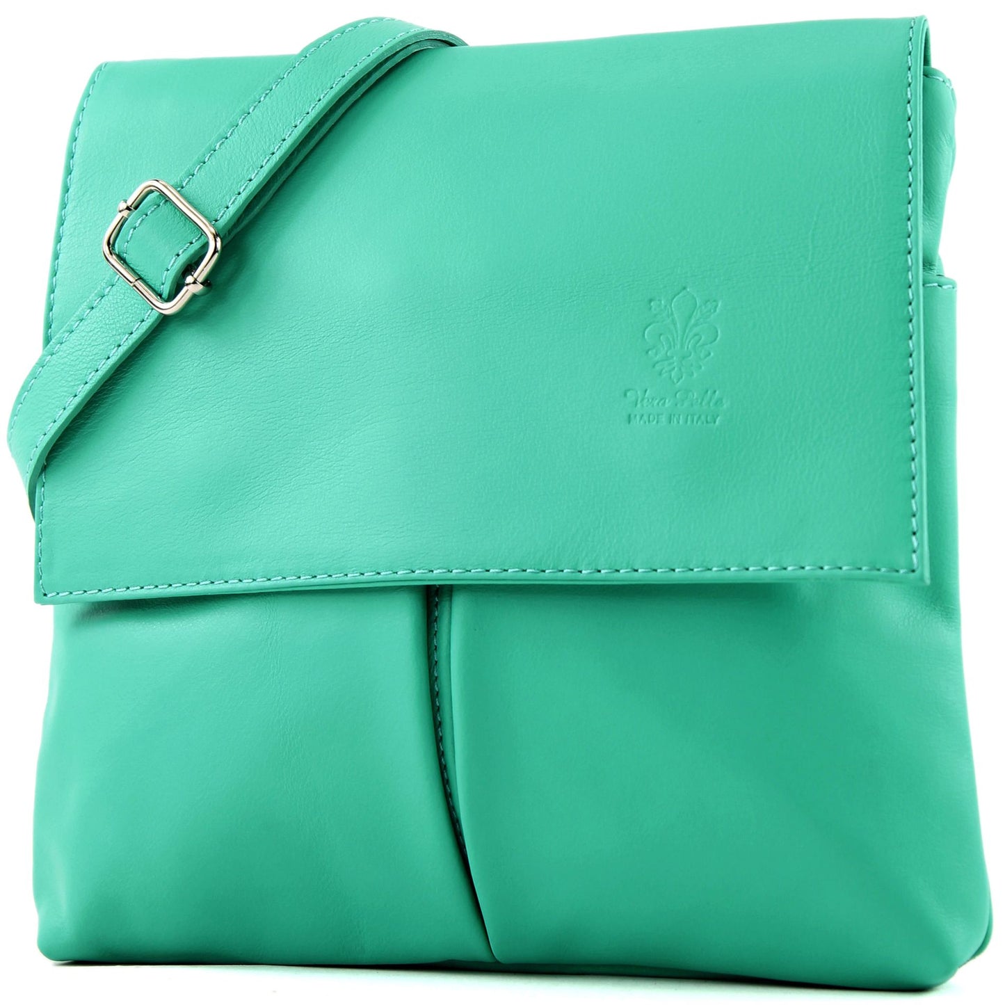 modamoda de T63 Damen Nappaleder Umhängetasche Schultertasche handmade in Italy