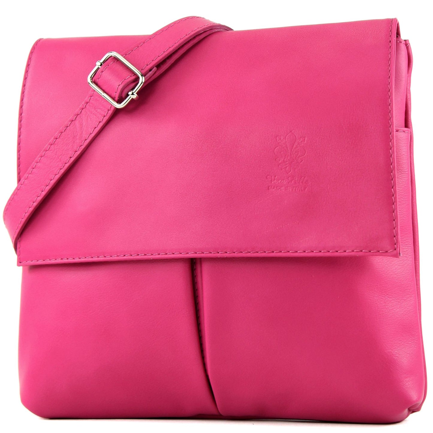 modamoda de T63 Damen Nappaleder Umhängetasche Schultertasche handmade in Italy
