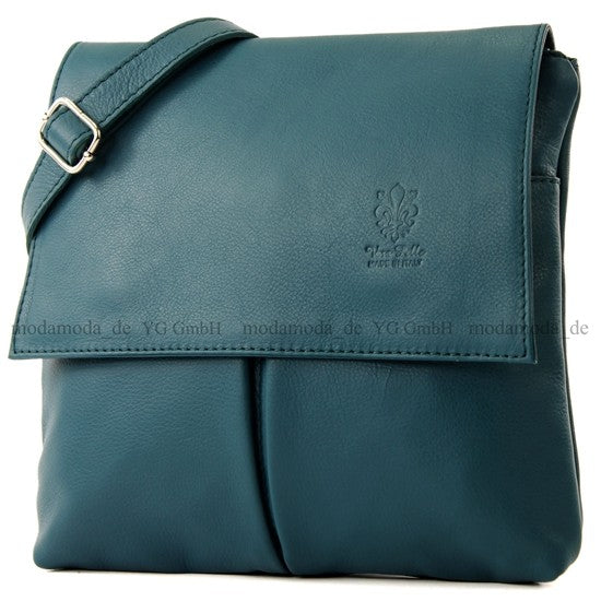 modamoda de T63 Damen Nappaleder Umhängetasche Schultertasche handmade in Italy