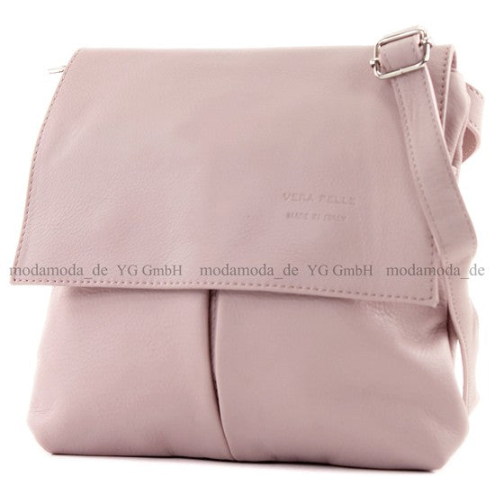 modamoda de T63 Damen Nappaleder Umhängetasche Schultertasche handmade in Italy