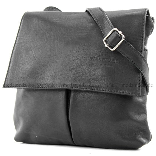modamoda de T63 Damen Nappaleder Umhängetasche Schultertasche handmade in Italy