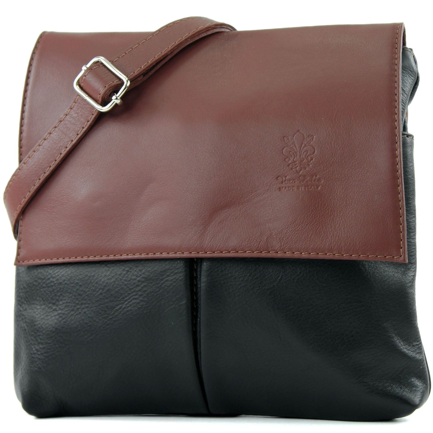 modamoda de T63 Damen Nappaleder Umhängetasche Schultertasche handmade in Italy