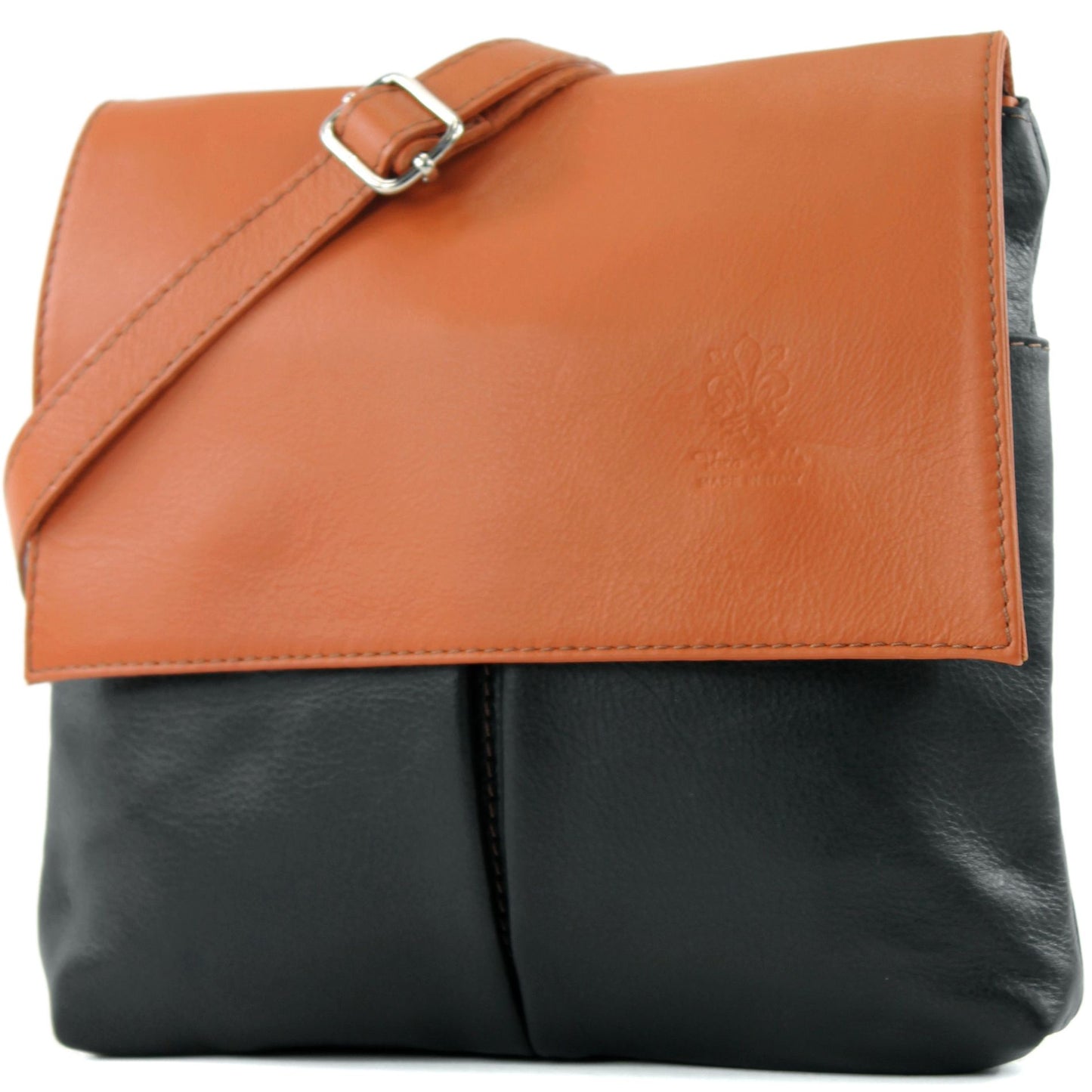 modamoda de T63 Damen Nappaleder Umhängetasche Schultertasche handmade in Italy