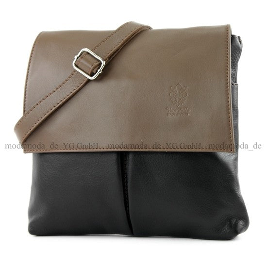 modamoda de T63 Damen Nappaleder Umhängetasche Schultertasche handmade in Italy