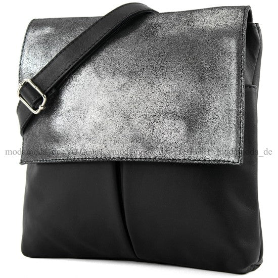 modamoda de T63 Damen Nappaleder Umhängetasche Schultertasche handmade in Italy