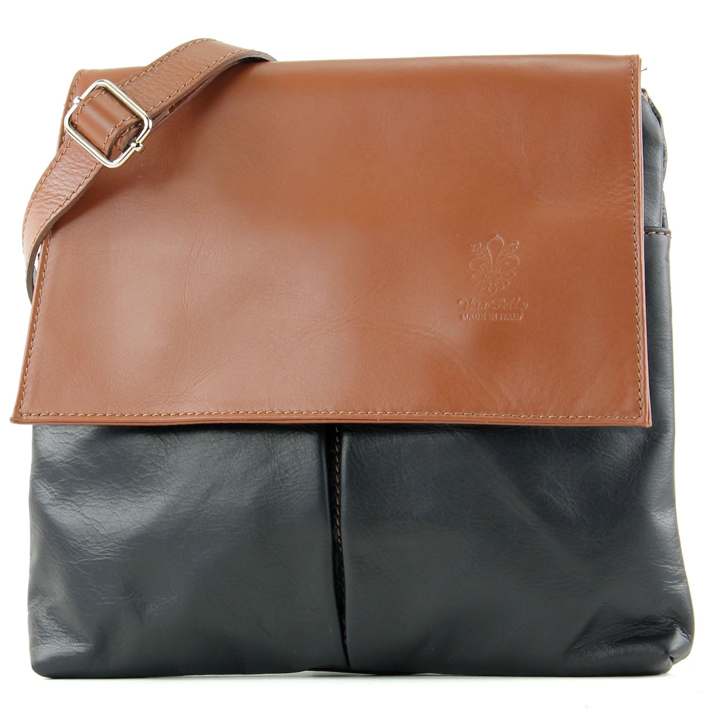 modamoda de T63 Damen Nappaleder Umhängetasche Schultertasche handmade in Italy