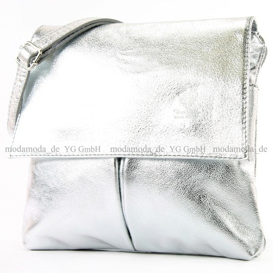 modamoda de T63 Damen Nappaleder Umhängetasche Schultertasche handmade in Italy