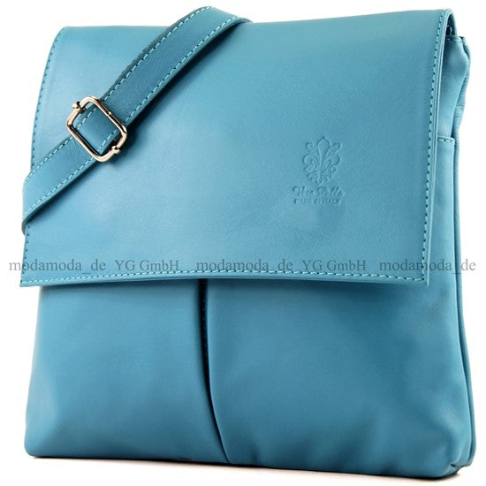 modamoda de T63 Damen Nappaleder Umhängetasche Schultertasche handmade in Italy