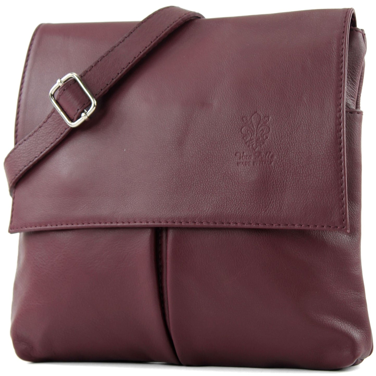 modamoda de T63 Damen Nappaleder Umhängetasche Schultertasche handmade in Italy