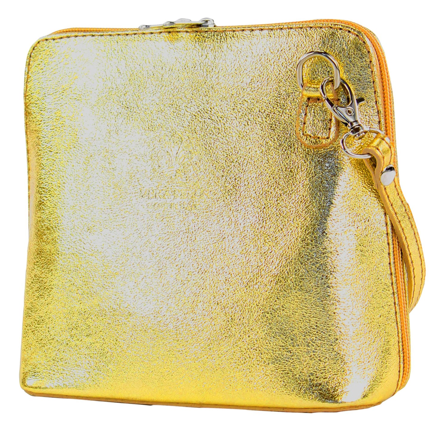 modamoda de - T94 - ital kleine Umhängetasche aus Glattleder