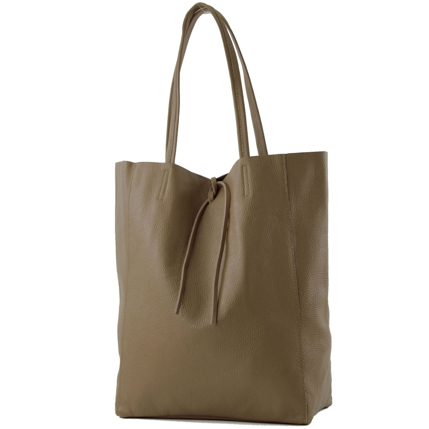modamoda de T163 Damen Leder Shopper Schultertasche Large mit Innentasche handmade in Italy