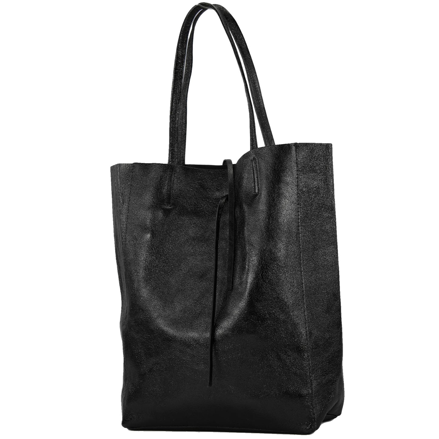 modamoda de T163 Damen Leder Shopper Schultertasche Large mit Innentasche handmade in Italy