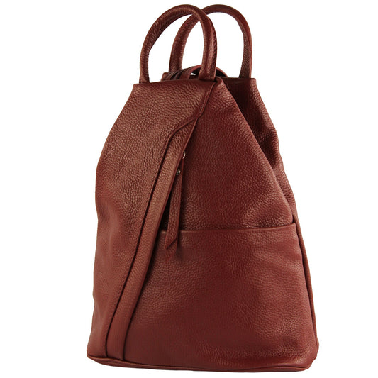 modamoda de - T180 - Damen Rucksack Tasche aus ital. Leder