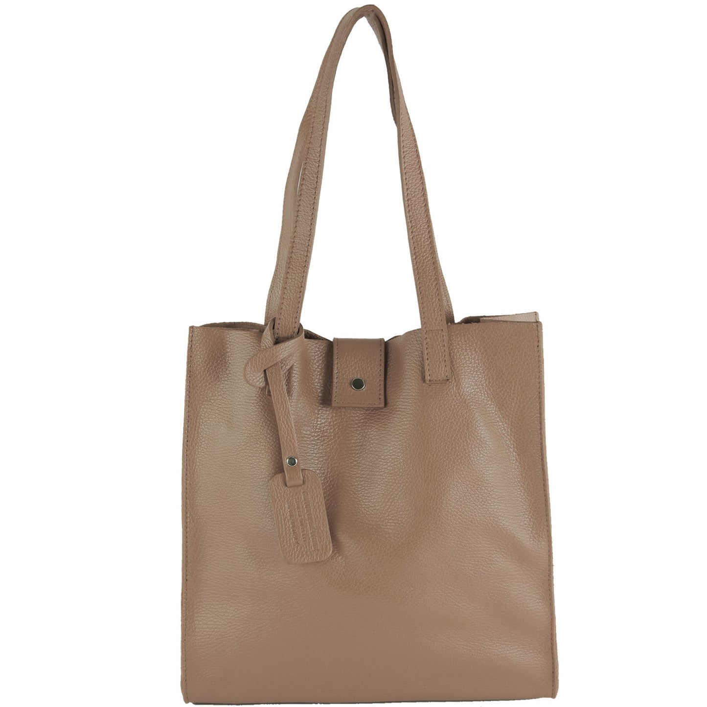 modamoda de - T247 - Ital. Leder Shopper mit herausnehmbarer Innentasche