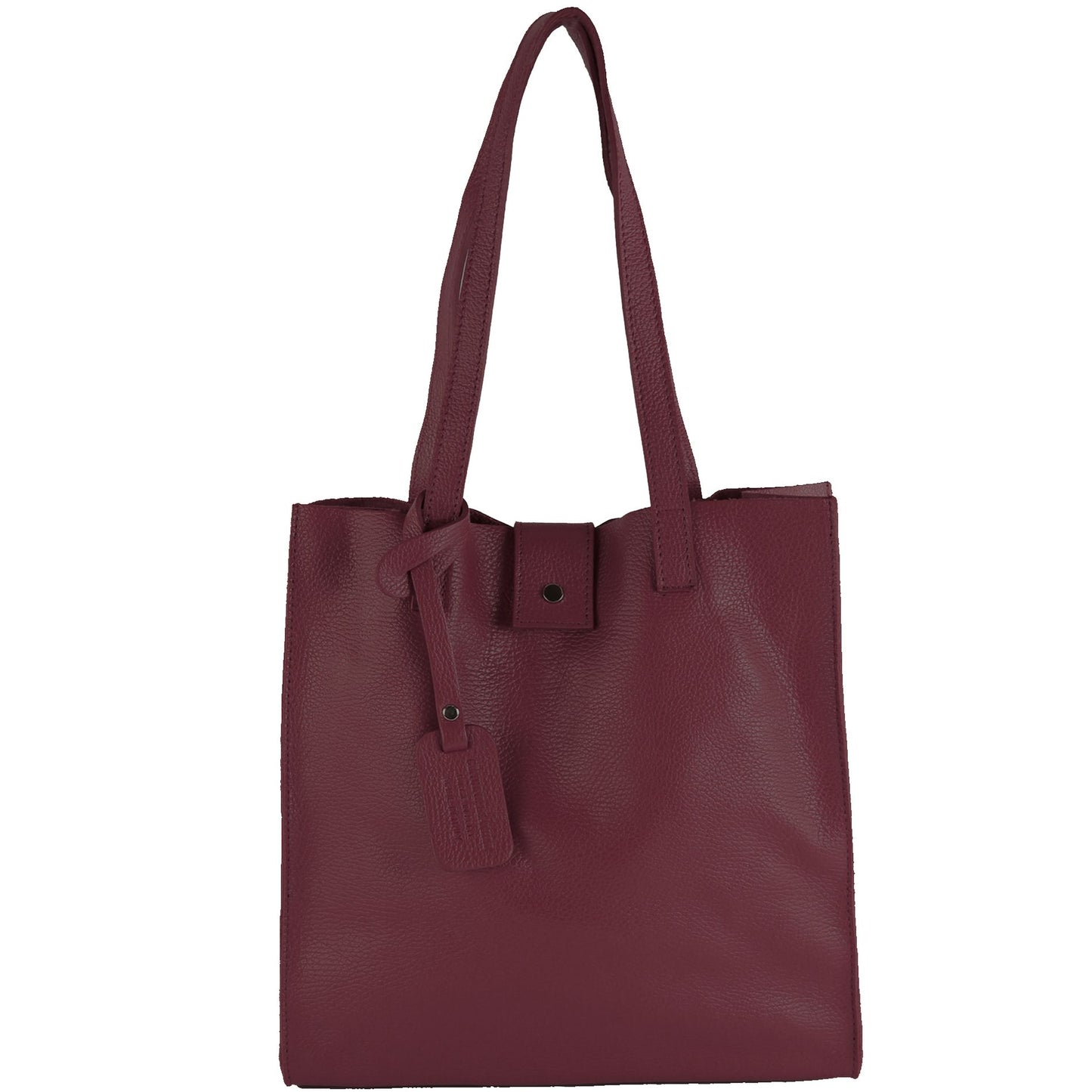 modamoda de - T247 - Ital. Leder Shopper mit herausnehmbarer Innentasche