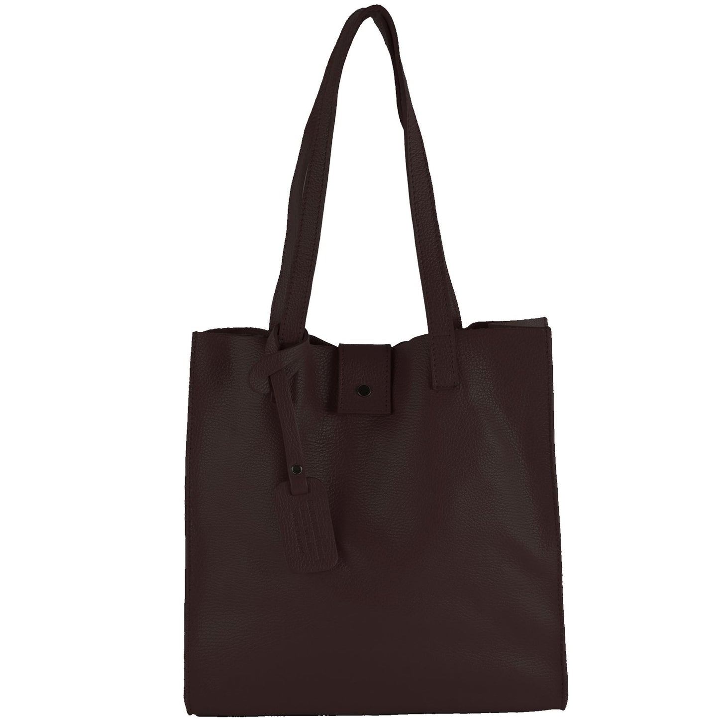 modamoda de - T247 - Ital. Leder Shopper mit herausnehmbarer Innentasche