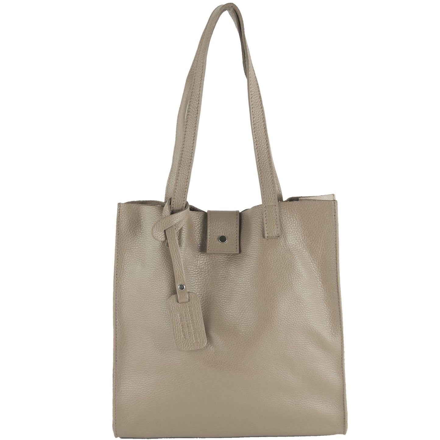 modamoda de - T247 - Ital. Leder Shopper mit herausnehmbarer Innentasche
