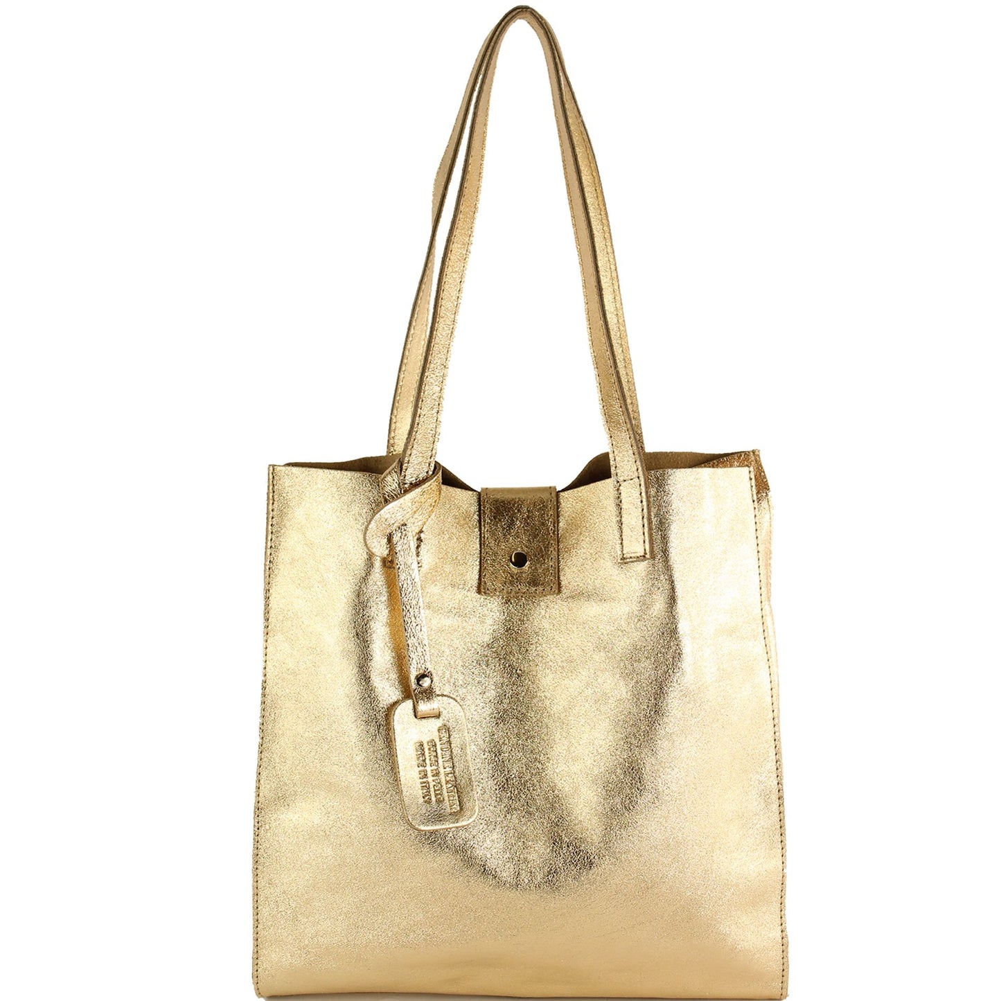 modamoda de - T247 - Ital. Leder Shopper mit herausnehmbarer Innentasche