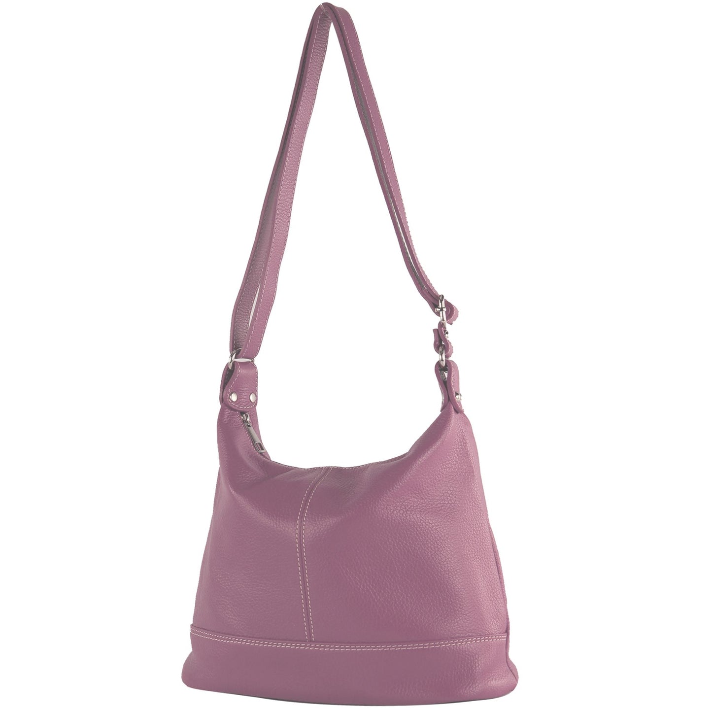 modamoda de T251 Damen Leder Schultertasche Umhängetasche handmade in Italy