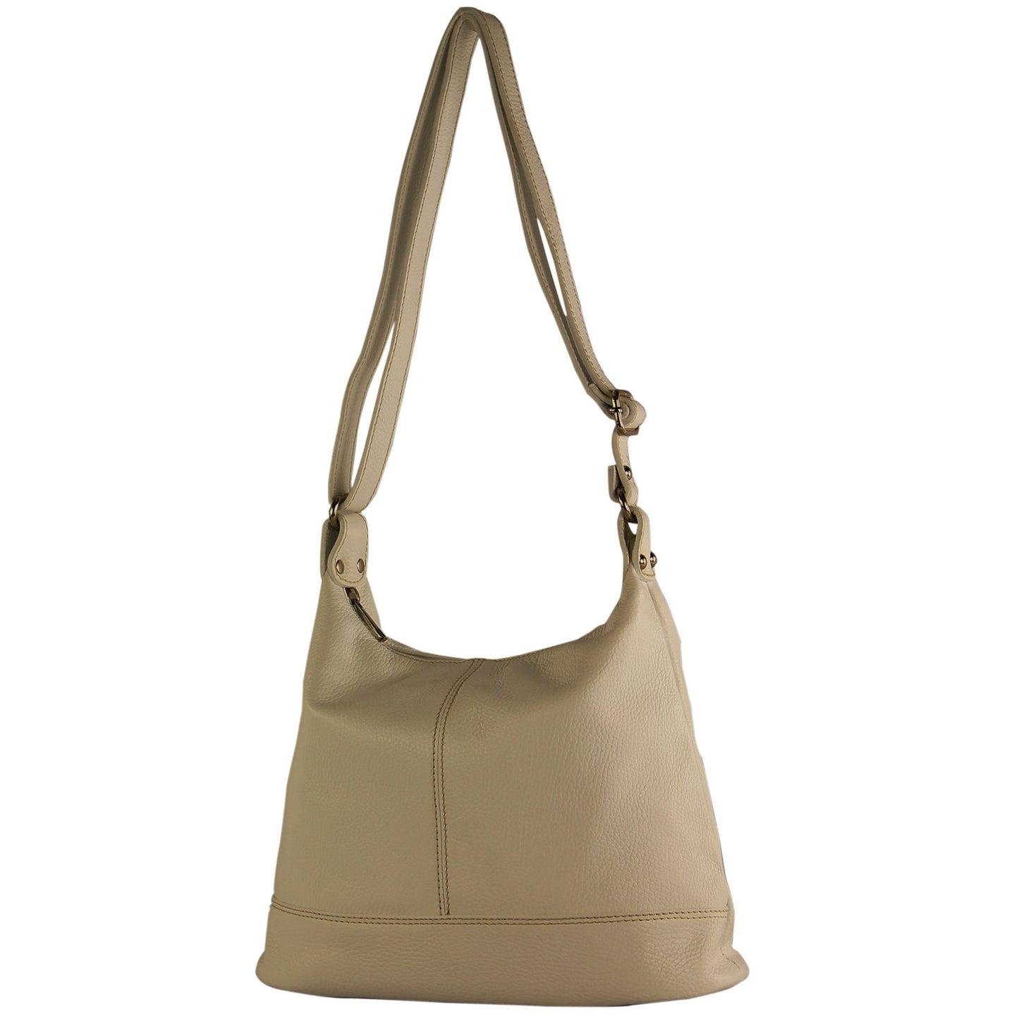 modamoda de T251 Damen Leder Schultertasche Umhängetasche handmade in Italy