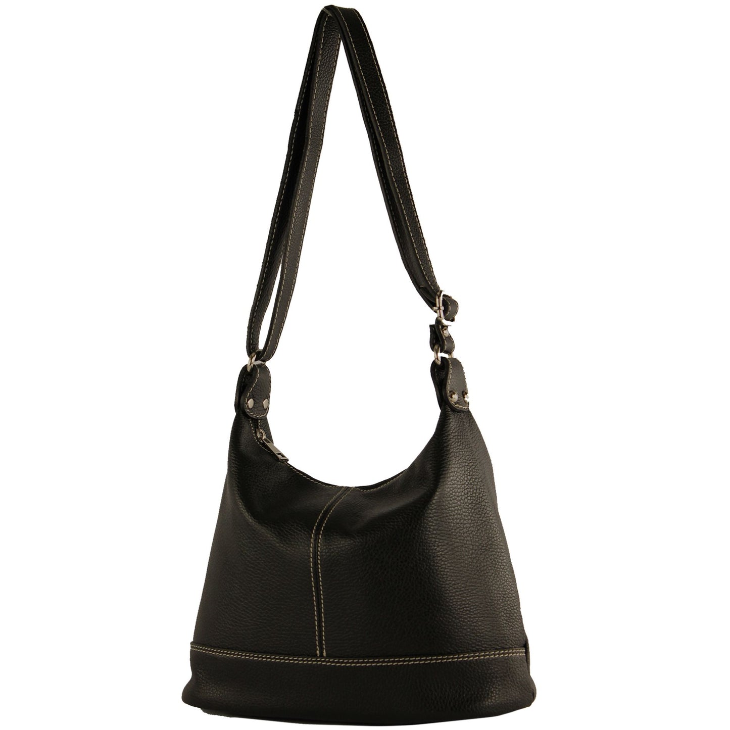 modamoda de T251 Damen Leder Schultertasche Umhängetasche handmade in Italy