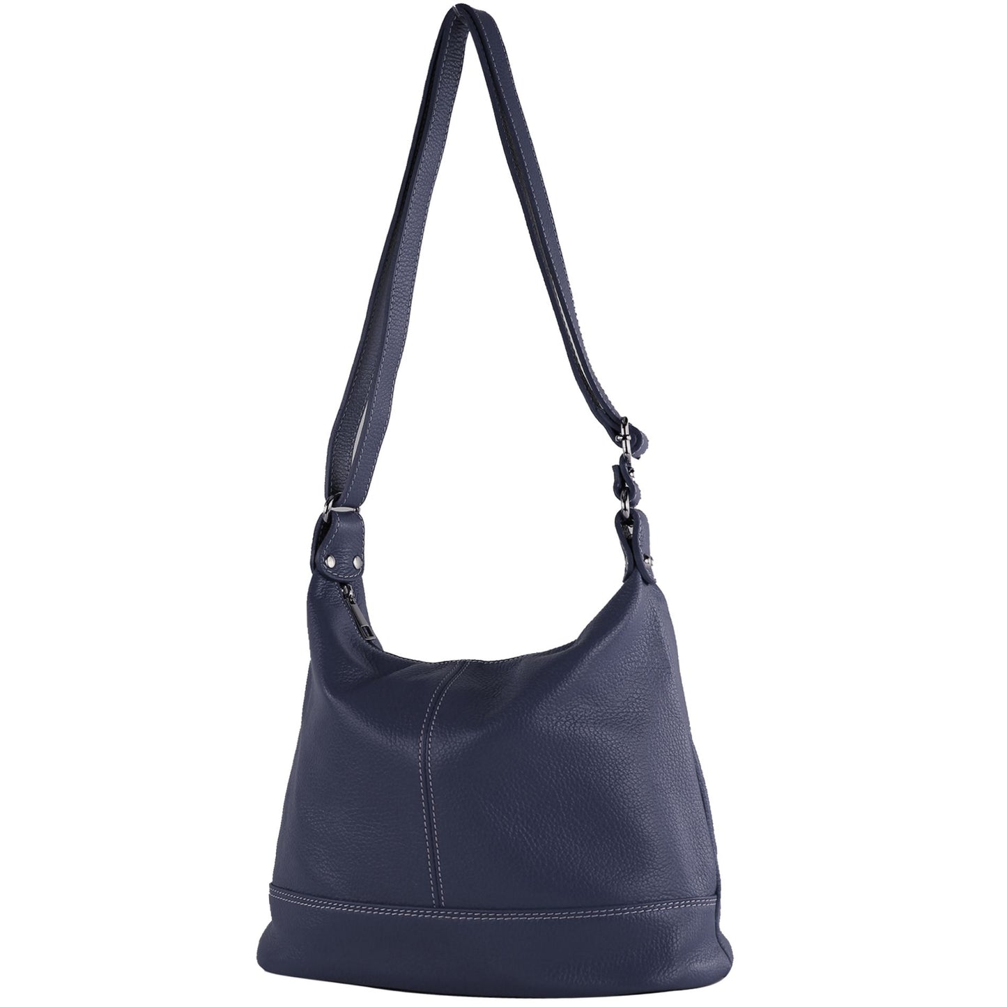 modamoda de T251 Damen Leder Schultertasche Umhängetasche handmade in Italy
