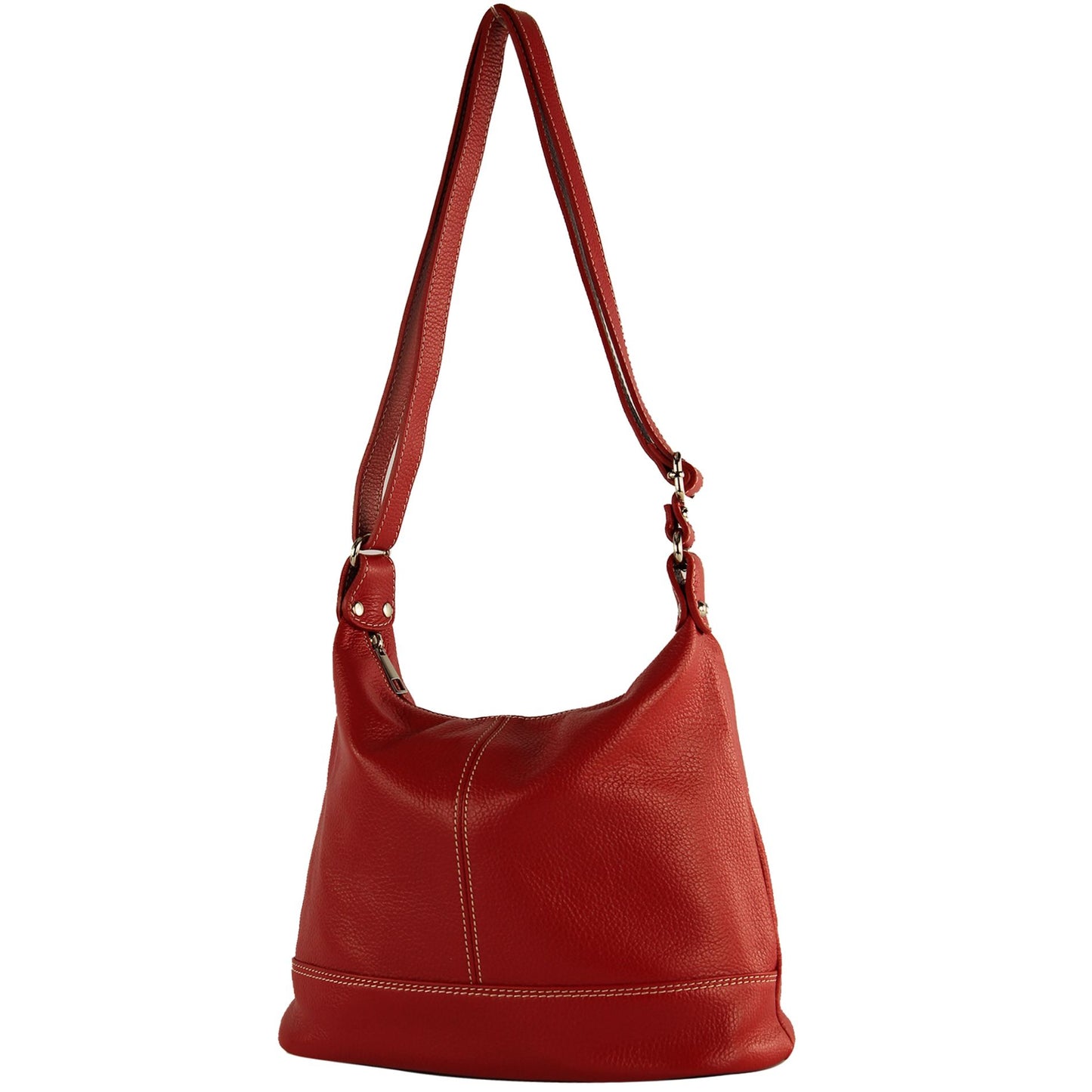 modamoda de T251 Damen Leder Schultertasche Umhängetasche handmade in Italy