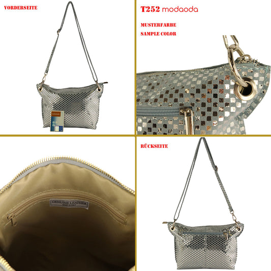 modamoda de - T252 - ital. Umhängetasche Small aus Wildleder